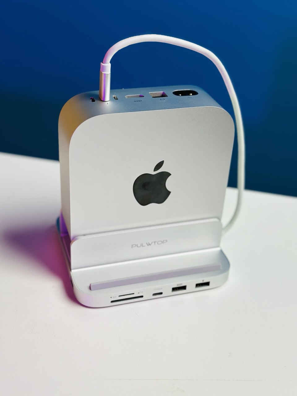PULWTOP BS212D 9-in-1 Mac mini M4 Dock with SSD Enclosure, HDMI 4K & USB-C 10Gbps (SSD NOT Included) PULWTOP BS212D 9-in-1 Mac mini M4 Dock with SSD Enclosure, HDMI 4K & USB-C 10Gbps (SSD NOT Included) - Image 1