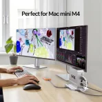 PULWTOP BS212D 9-in-1 Mac mini M4 Dock with SSD Enclosure, HDMI 4K & USB-C 10Gbps (SSD NOT Included) - Image 2