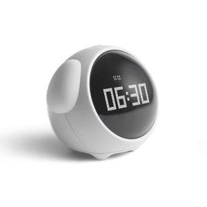 Cute expression multifunction LED pixel alarm clock with colorful display and smart features for home or desk use